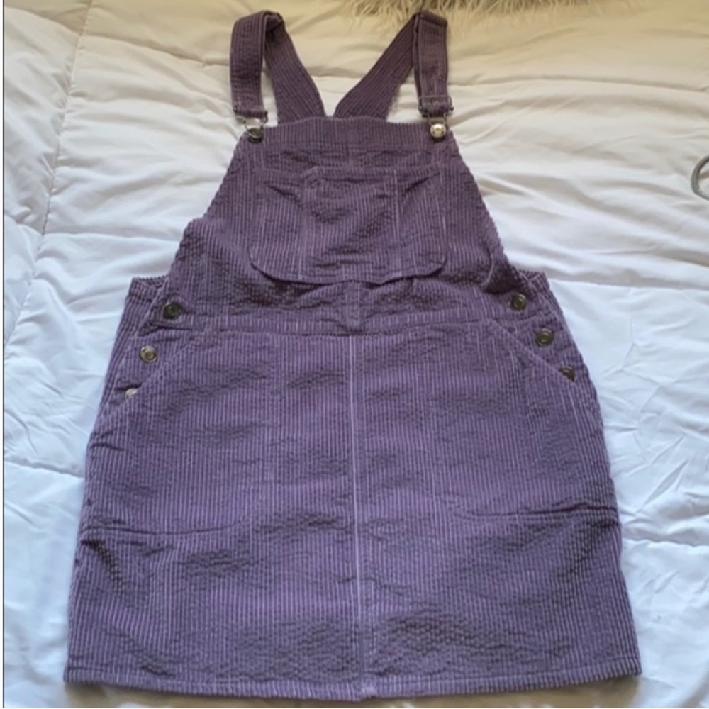 Purple Overall Dress